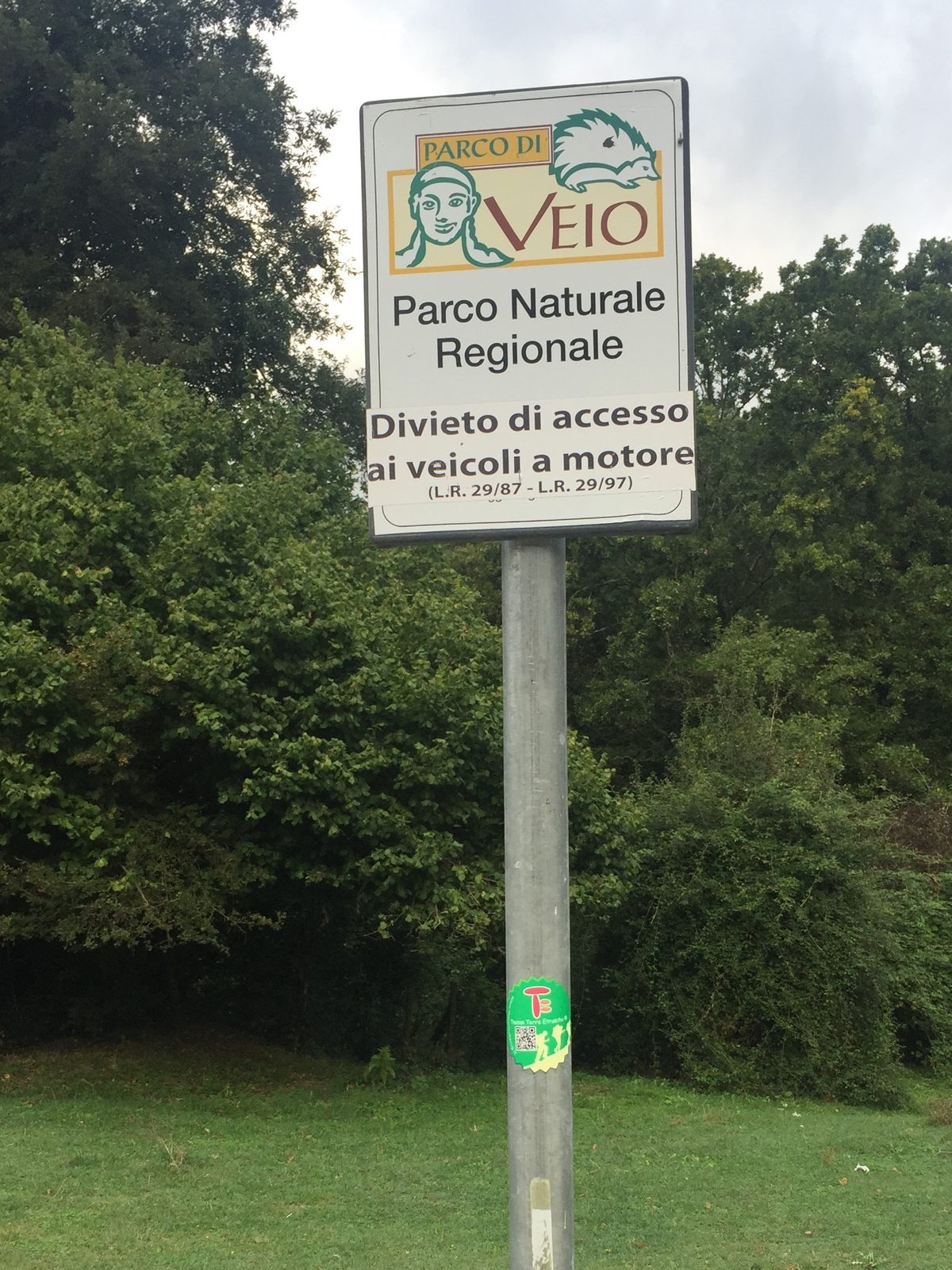 Pic-VF4-IT43 Campagnano-La Storta 03 (cartel parque Veio).JPG